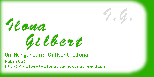 ilona gilbert business card